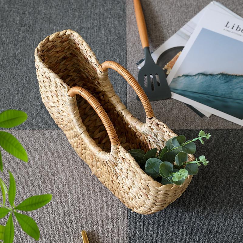 Farmhouse Burlywood Storage Bag Storage Basket