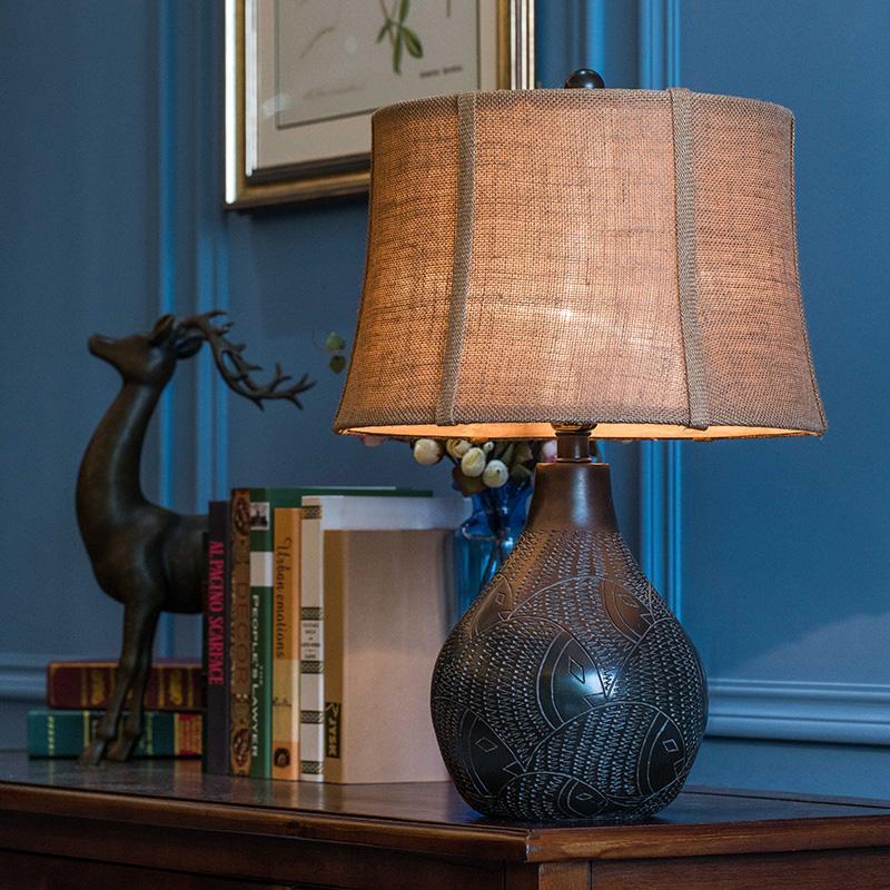 Farmhouse Brown Table Light Lamp - dazuma