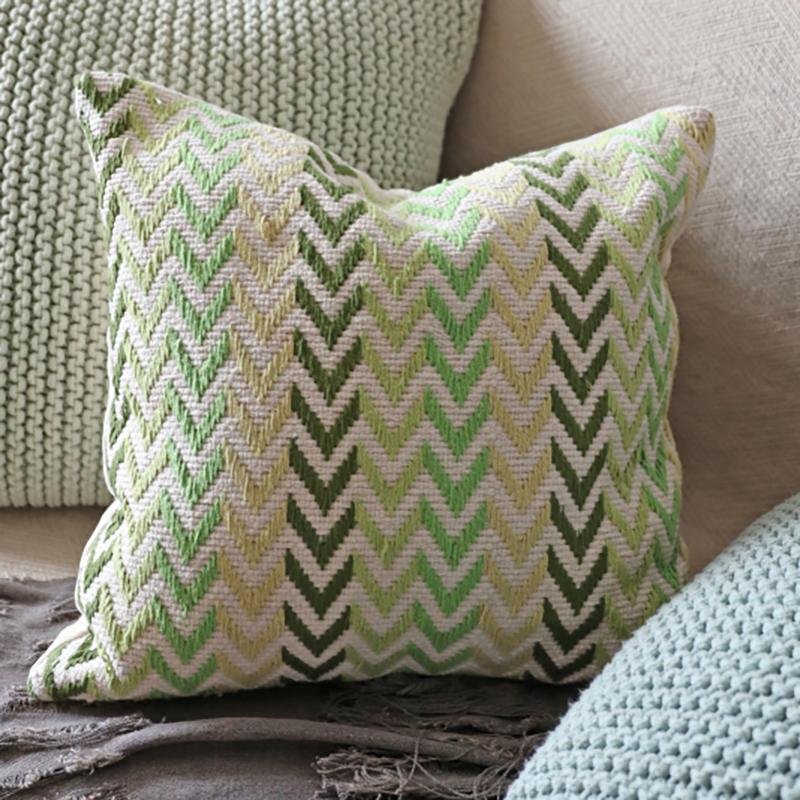 Modern Farmhouse Geometric Patterned Pillow Cushion Cover