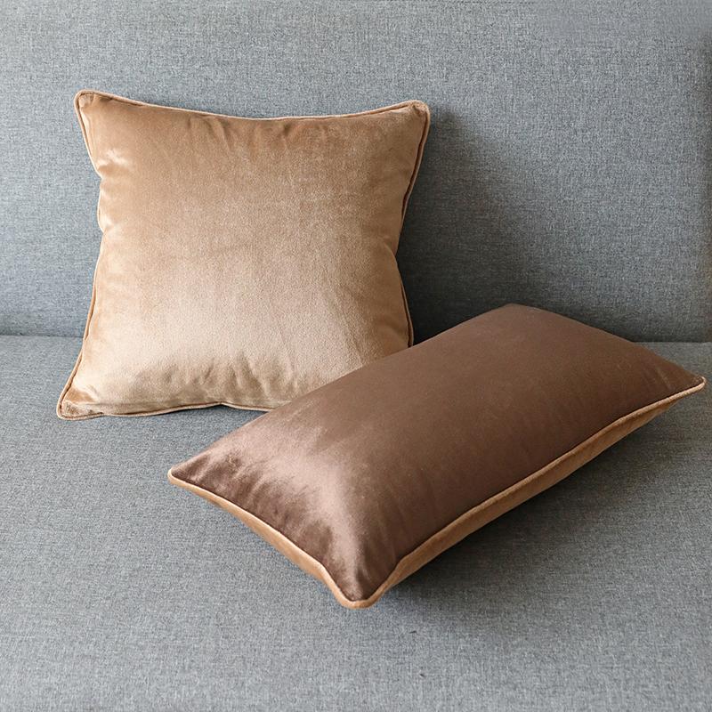 Square Minimalist Cotton Cushion Pillow Cover for Living Room Sofa Bed - dazuma