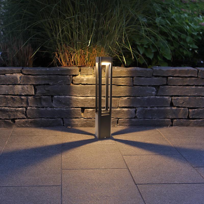 Quadruple - Sided Aluminum LED Bollard Lights Open Design for Optimal Illumination