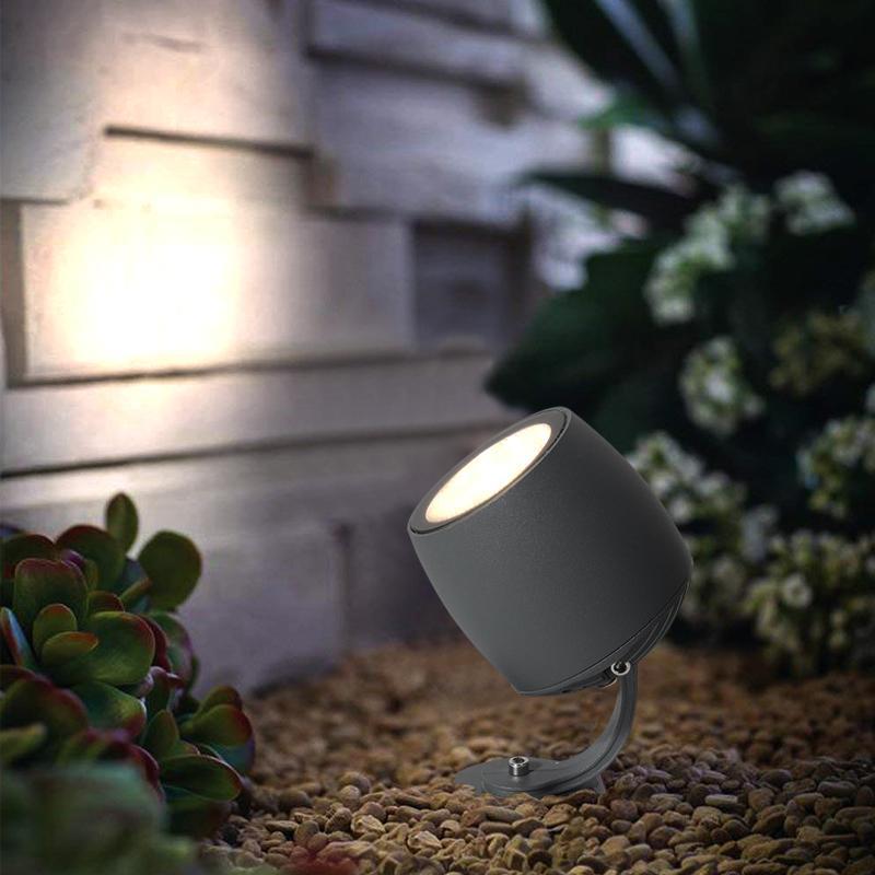 Gray Spotlights Outdoor Lighting Garden Light Lamp - dazuma