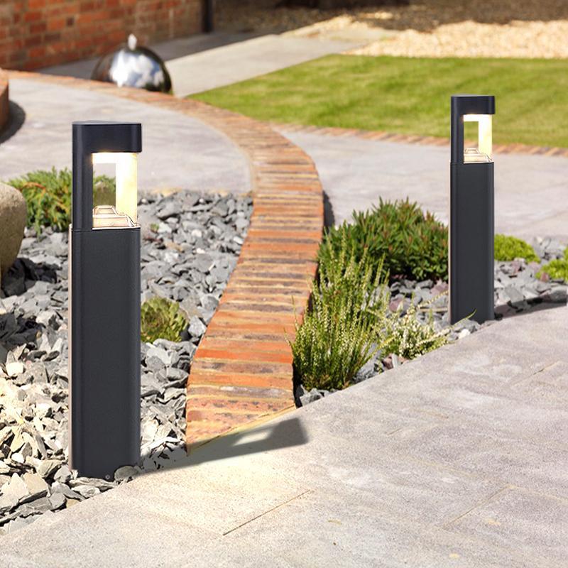 Contemporary Waterproof Black Aluminum Pathway Lights LED Outdoor Landscape Lighting