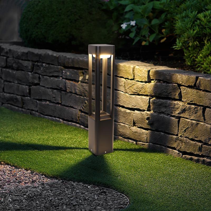 Quadruple - Sided Aluminum LED Bollard Lights Open Design for Optimal Illumination