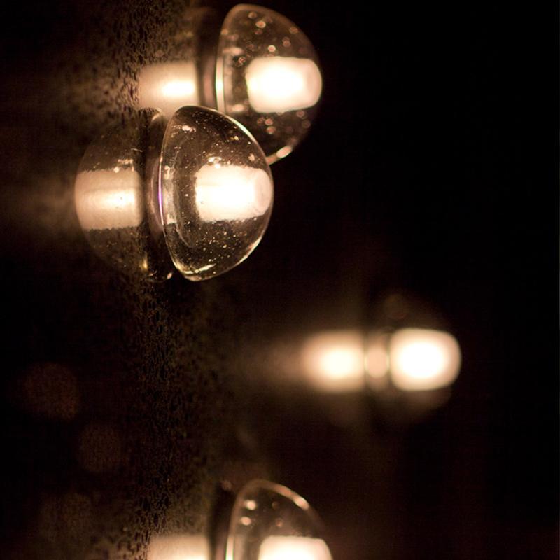 Transparent Rustic Outdoor Glass Wall Lights Waterproof LED Lighting