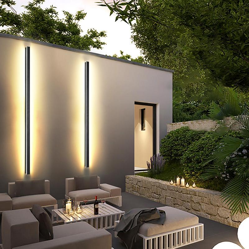 Long Strip Outdoor Lighting Garden Wall Light - dazuma