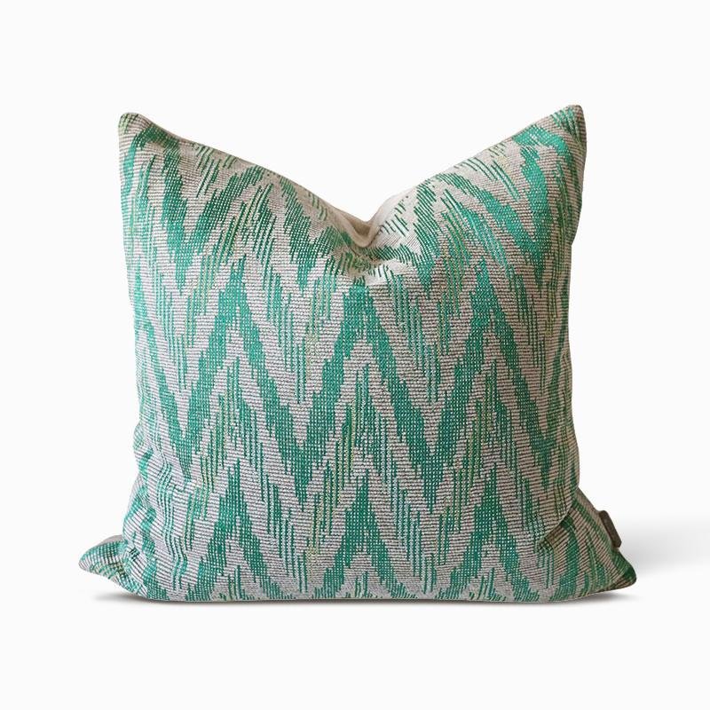 Square Italian Style Geometric Cotton Cushion Cover for Sofa - dazuma