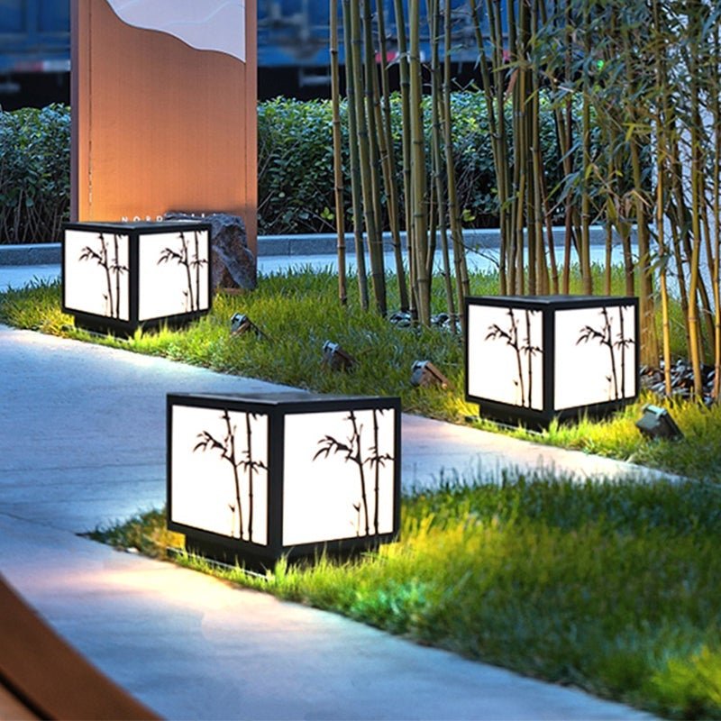 Solar Powered Outdoor Post Lights LED Landscape Lighting - Dazuma