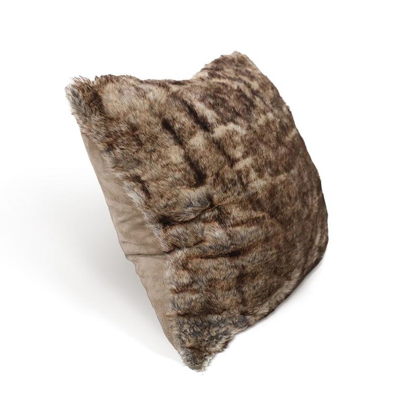 Bearskin Leopard Wolf Fox Faux Fur Cushion Pillow Cover