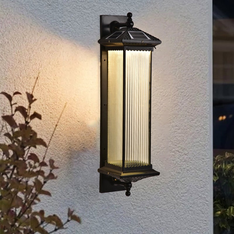 LED Solar Outdoor Wall Lights Waterproof Exterior Lights - Dazumma