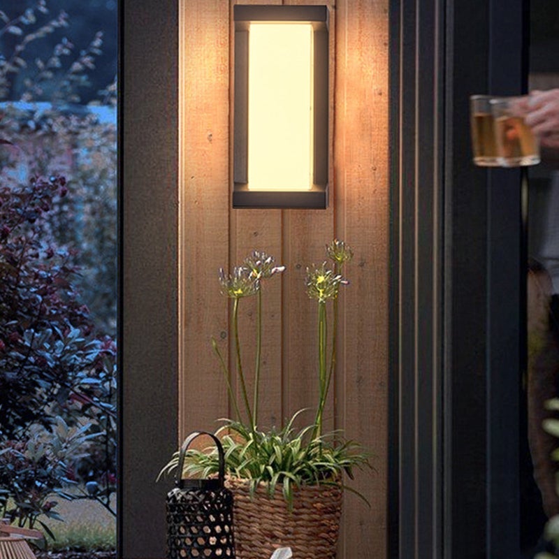 Creative Geometric Waterproof Black Modern Outdoor Wall Lights Wall Lamp