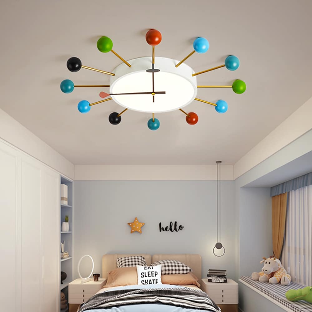 24'' LED 1-Light Single Design Flush Mount Lights Nordic Style LED Acrylic Metal Ceiling Lights-dazuma