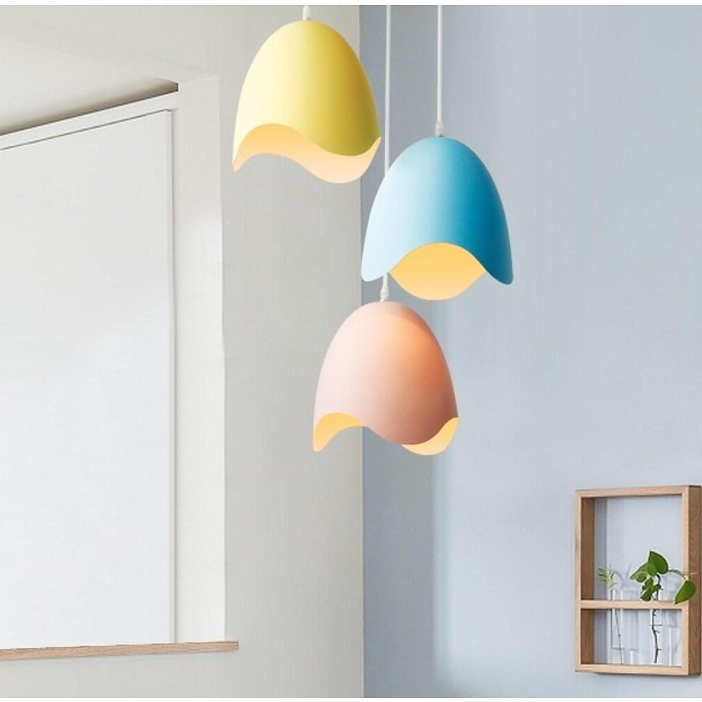 3 - light Half Eggshell Shaped LED Modern Pendant Lighting Island Lights