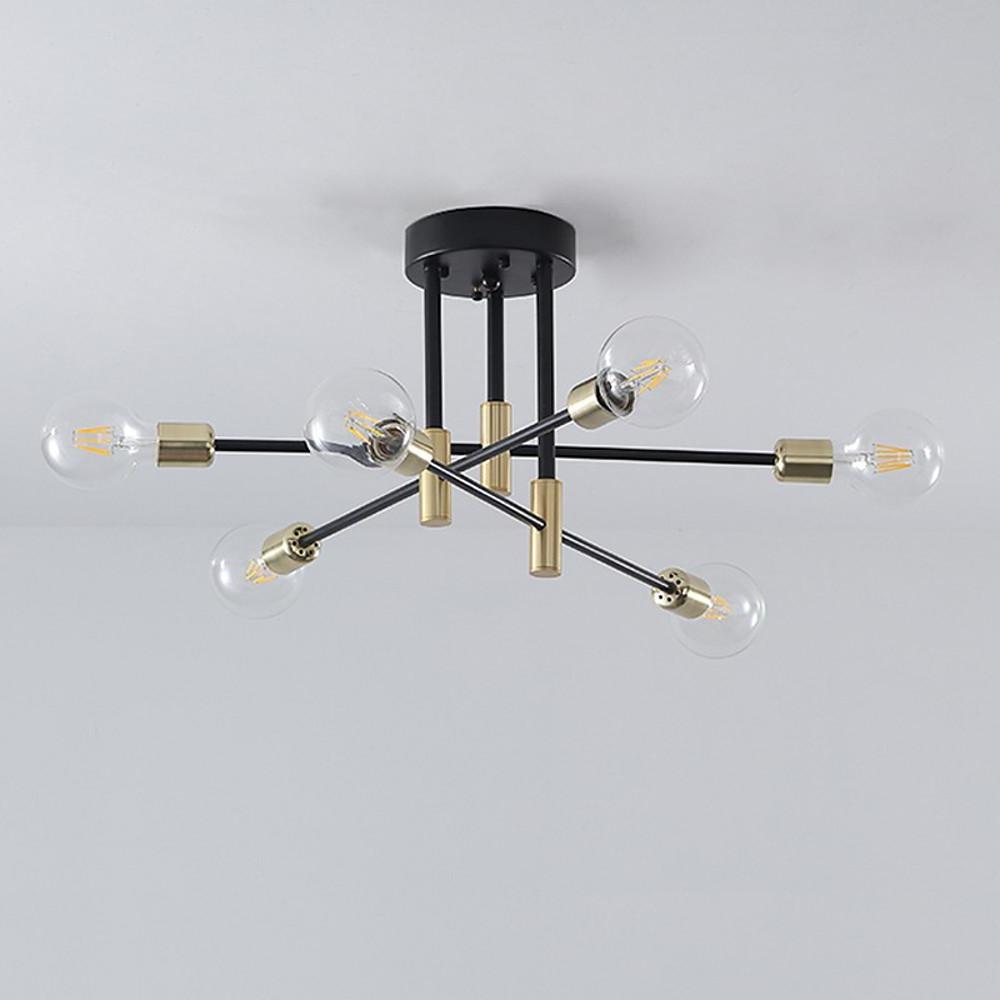 6 - light LED Sputnik Design Nordic Flush Mount Lighting Chandelier