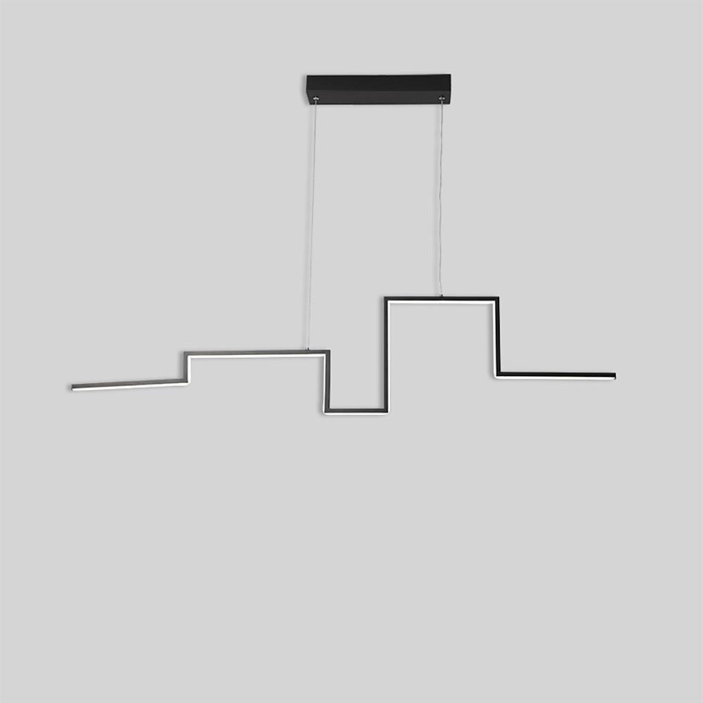 Modern Irregular Linear 1 - light Metal PVC Island Hallway LED Pendant Lighting