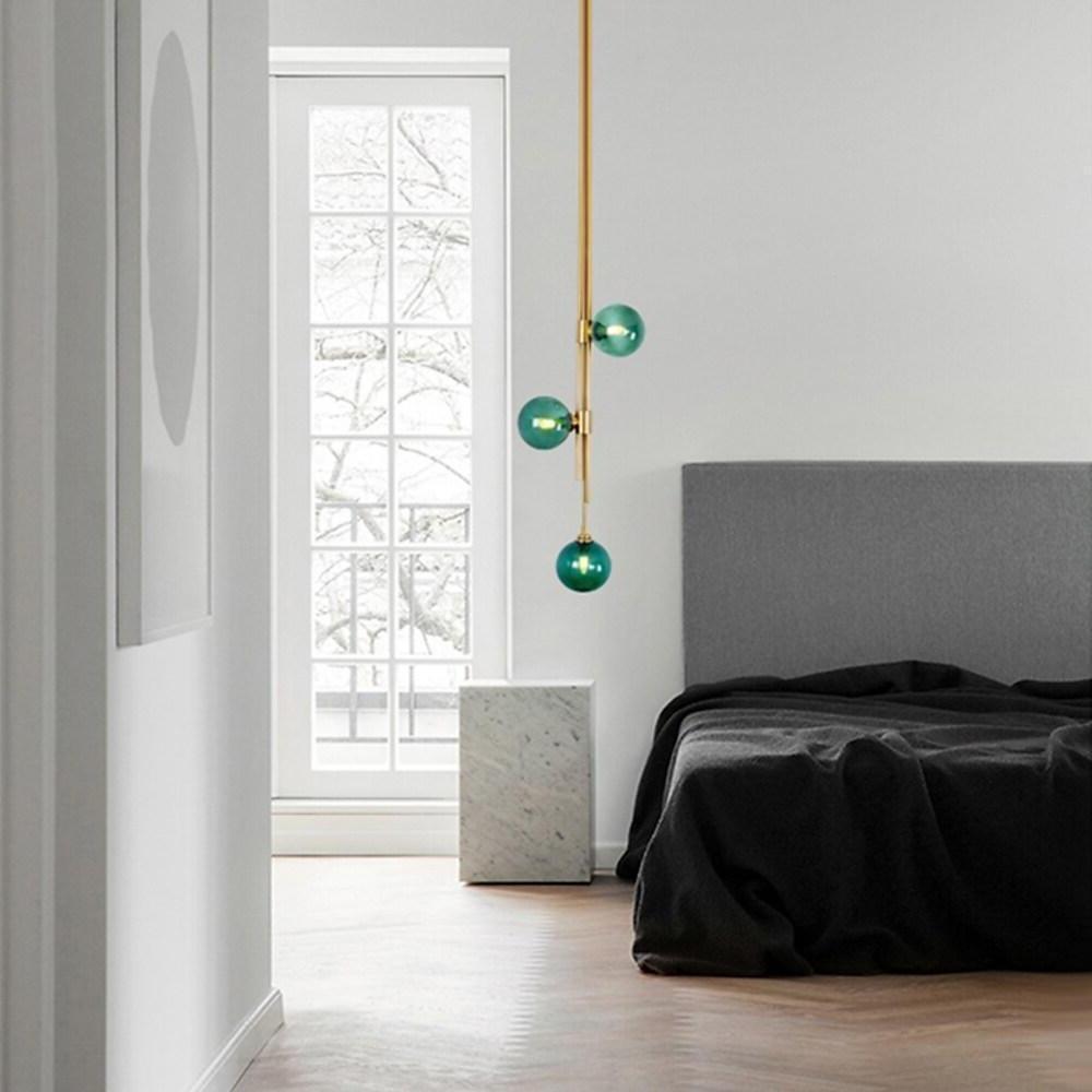 12'' LED 3-Light Single Design Pendant Light Nordic Style Modern Metal Glass Island Lights