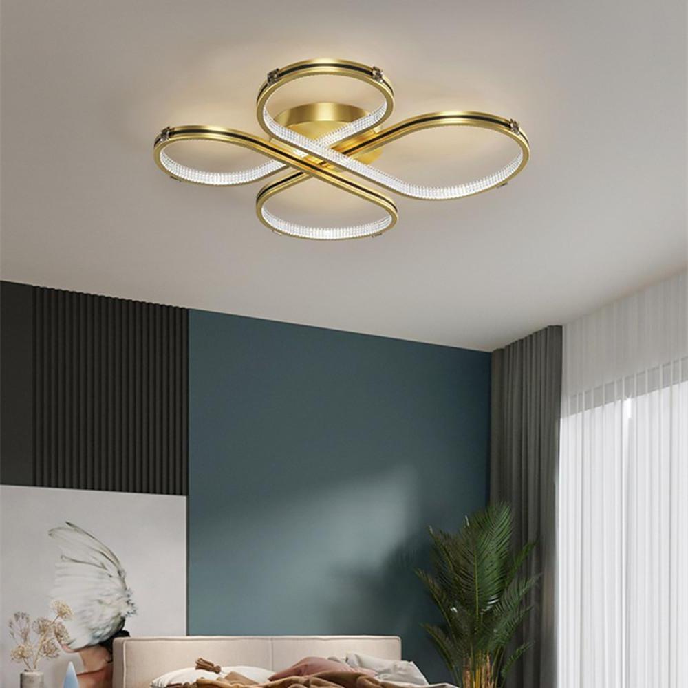 22'' LED 1-Light Circle Design Flush Mount Lights LED Artistic Metal Acrylic Stylish Modern Style Artistic Style Flush Mounts Semi Flush Mounts-dazuma