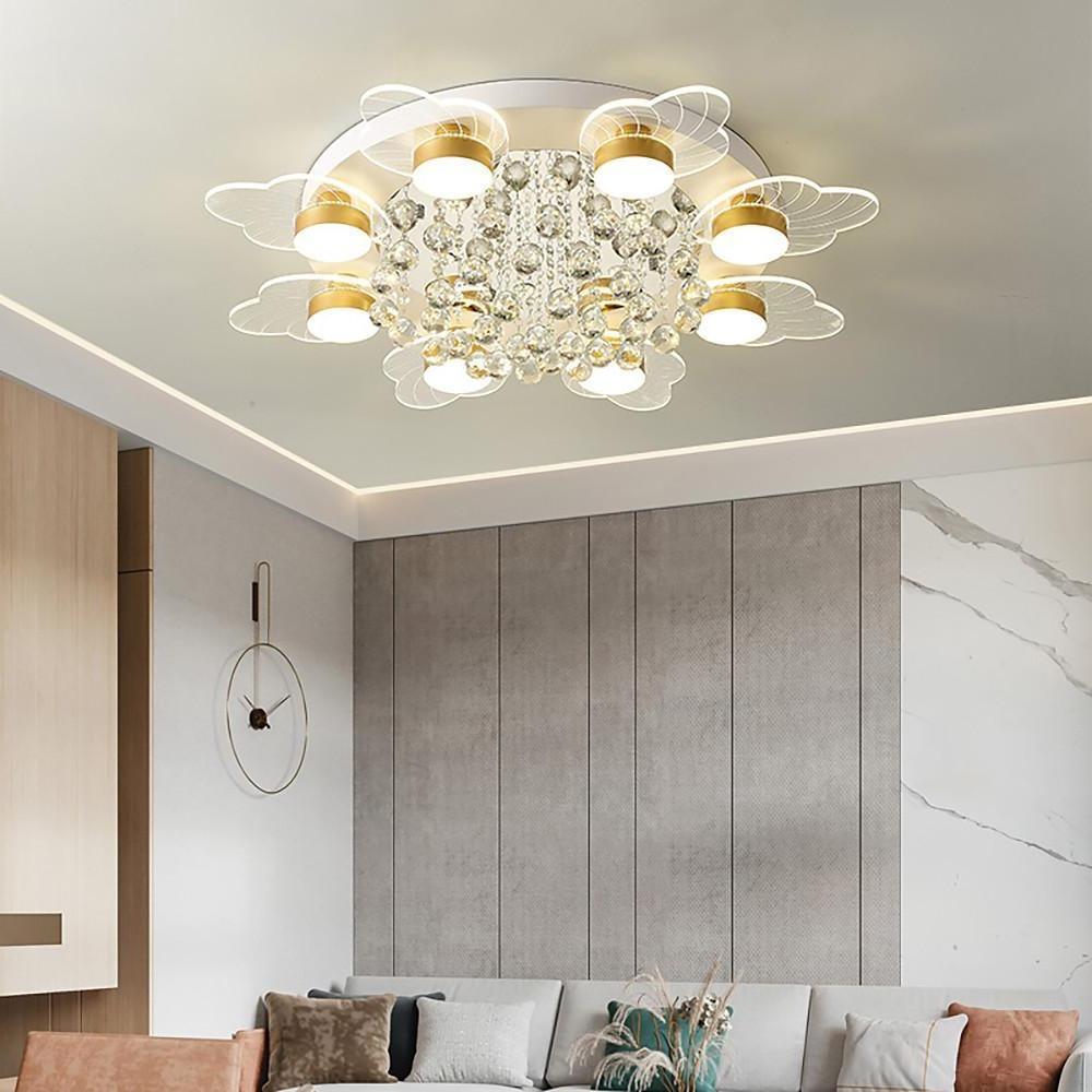 8 - light Flower Design LED Nordic Ceiling Lights Flush Mount Lighting