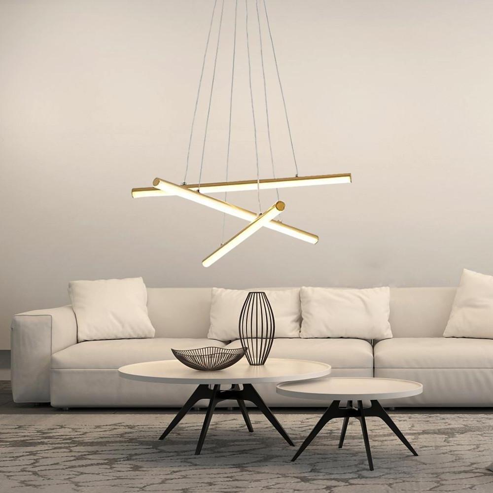 3 - piece LED Strip Linear Modern Chandelier Pendant Light Hanging Lamp