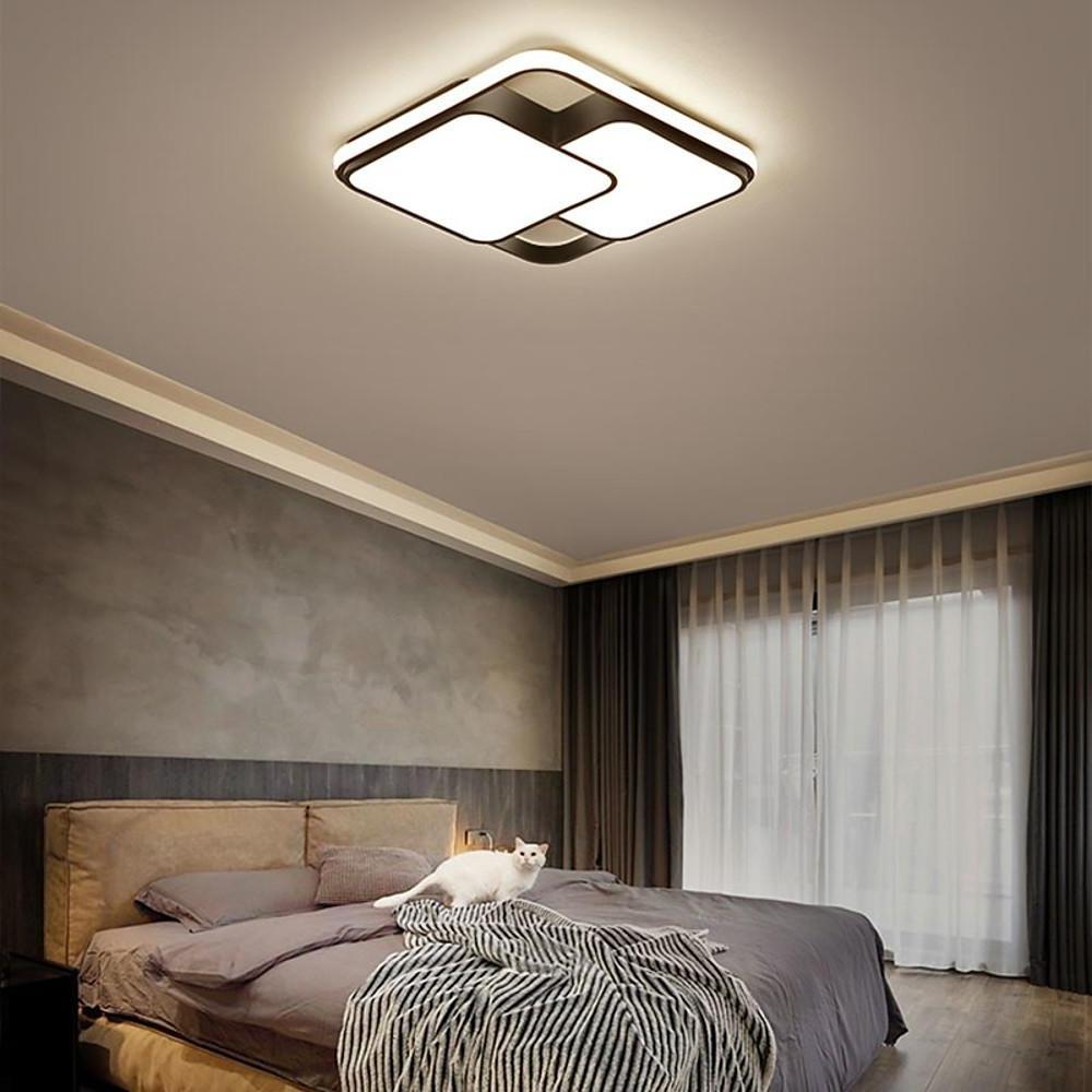 21'' LED 1-Light Dimmable Flush Mount Lights Nordic Style Modern Metal Plastic Dimmable Ceiling Lights