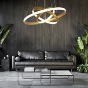 3 - ring Dimmable Contemporary Gold LED Chandelier Light Dining Room Chandeliers Lamp