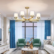 6 - light Glass Candlestick Design LED Modern Chandeliers Ceiling Lights