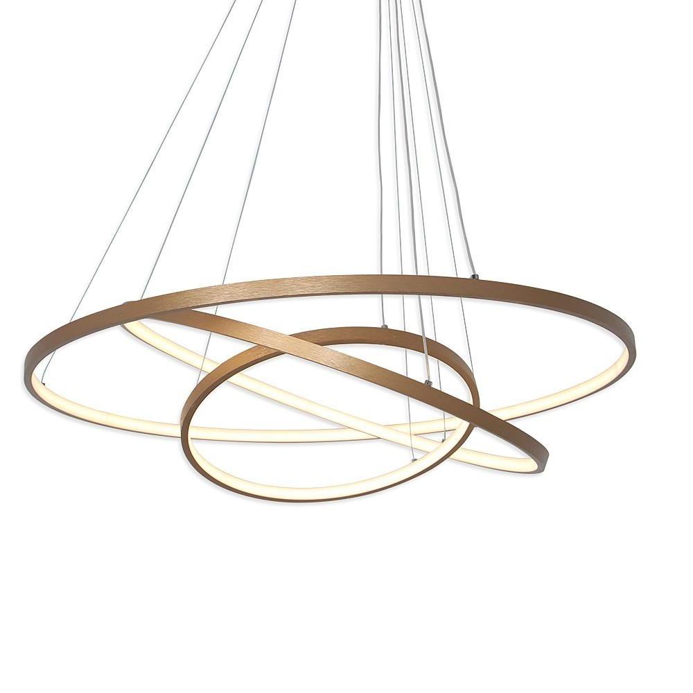 Interweaved 3 - Ring Chandelier Light Dimmable Antique Chandeliers