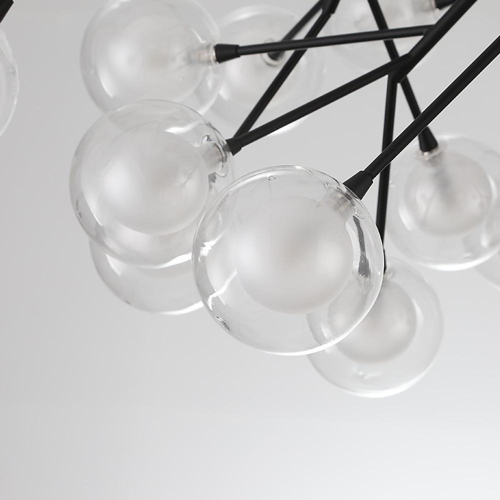24'' LED 27 New Design Creative Chandelier Globe Artistic Metal Glass Sputnik Sputnik Design
