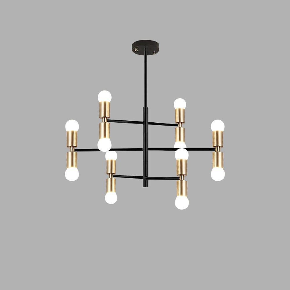 35'' LED 12 Bulbs New Design Chandelier Artistic Contemporary Metal Sputnik Sputnik Design