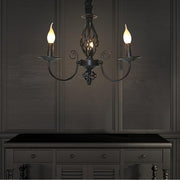 Triple Candles Shape Farmhouse Chandelier LED Oil Rubbed Bronze Chandelier