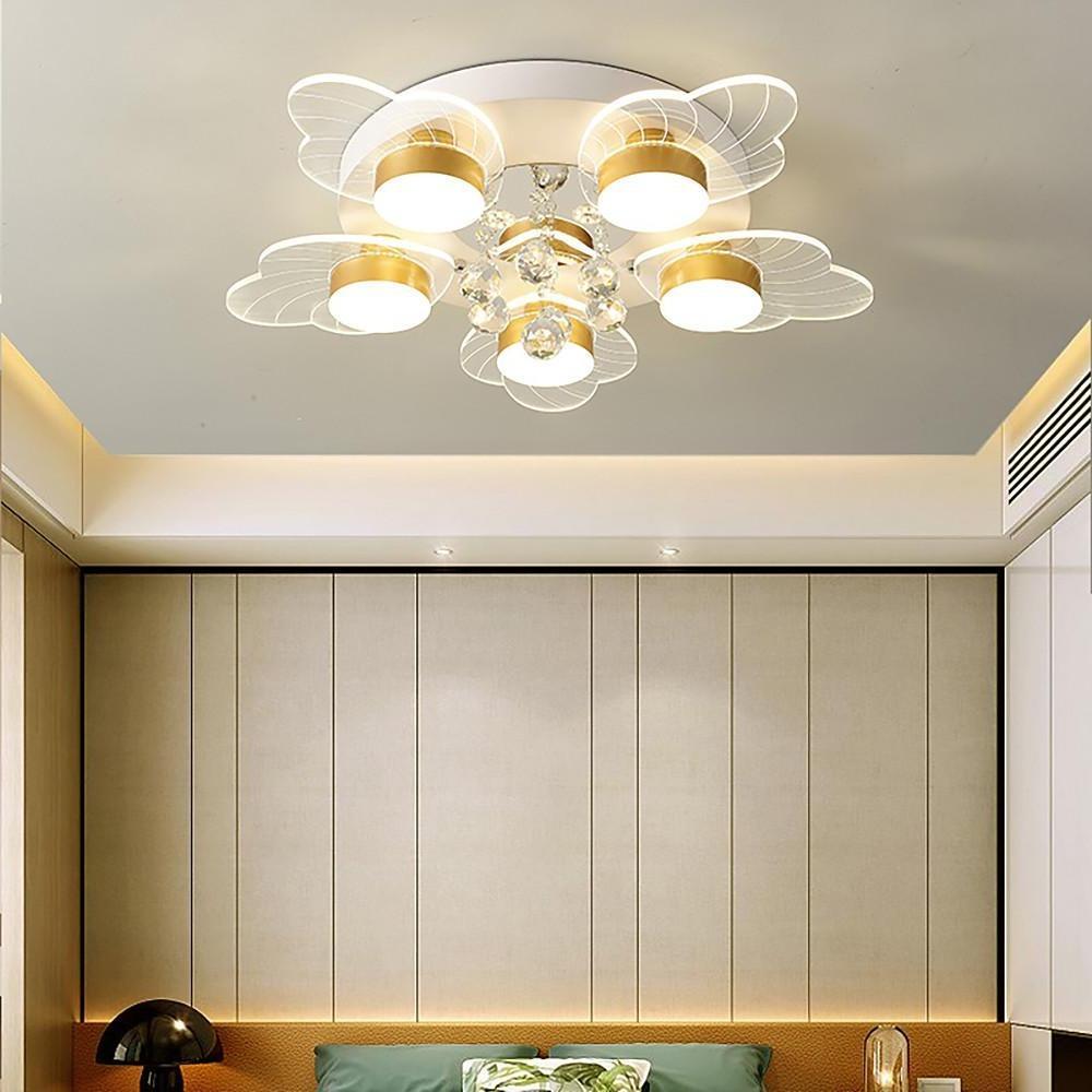 8 - light Flower Design LED Nordic Ceiling Lights Flush Mount Lighting