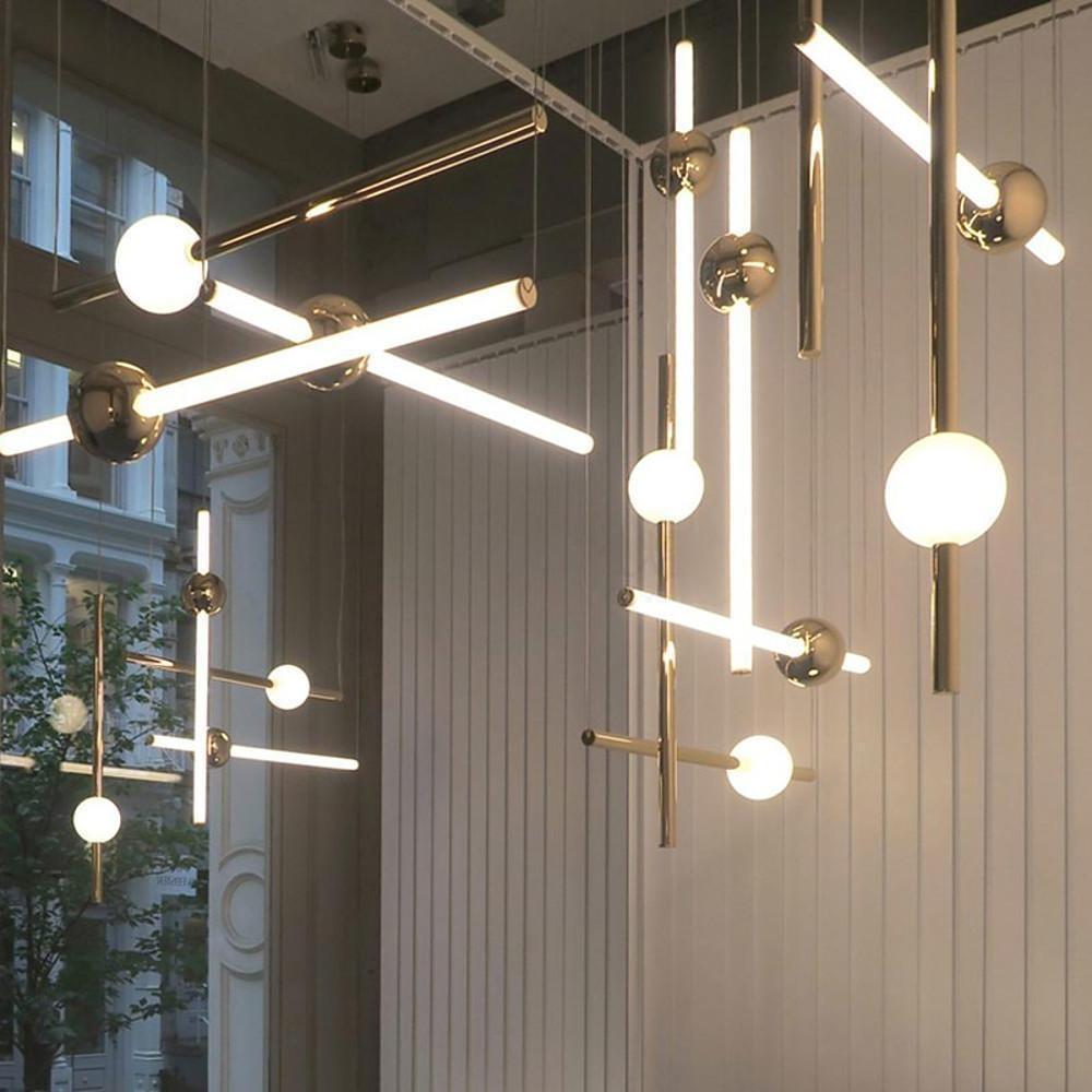 24'' LED 1-Light Mini Style Pendant Light LED Contemporary Metal Glass Novelty Island Lights-dazuma