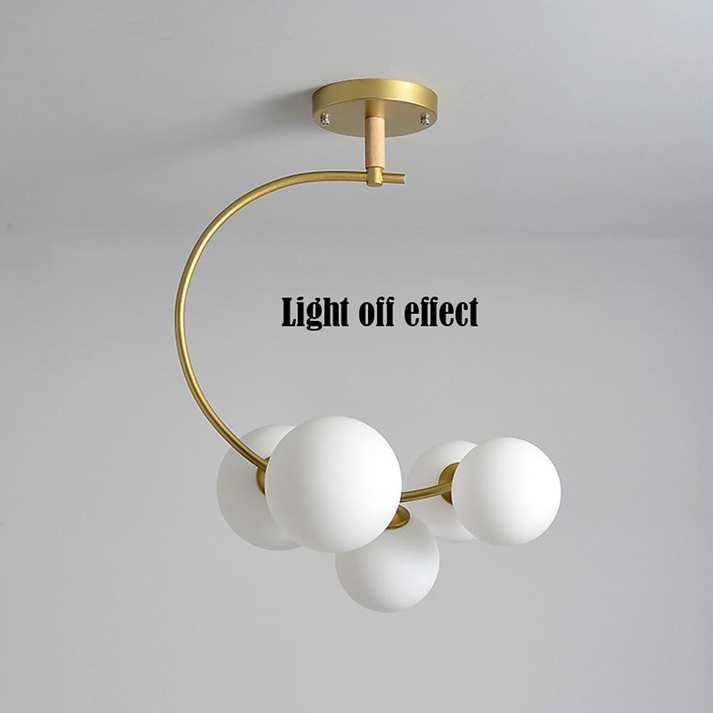 5 - Light Cluster Globe Chandelier Dining Room Chandelier