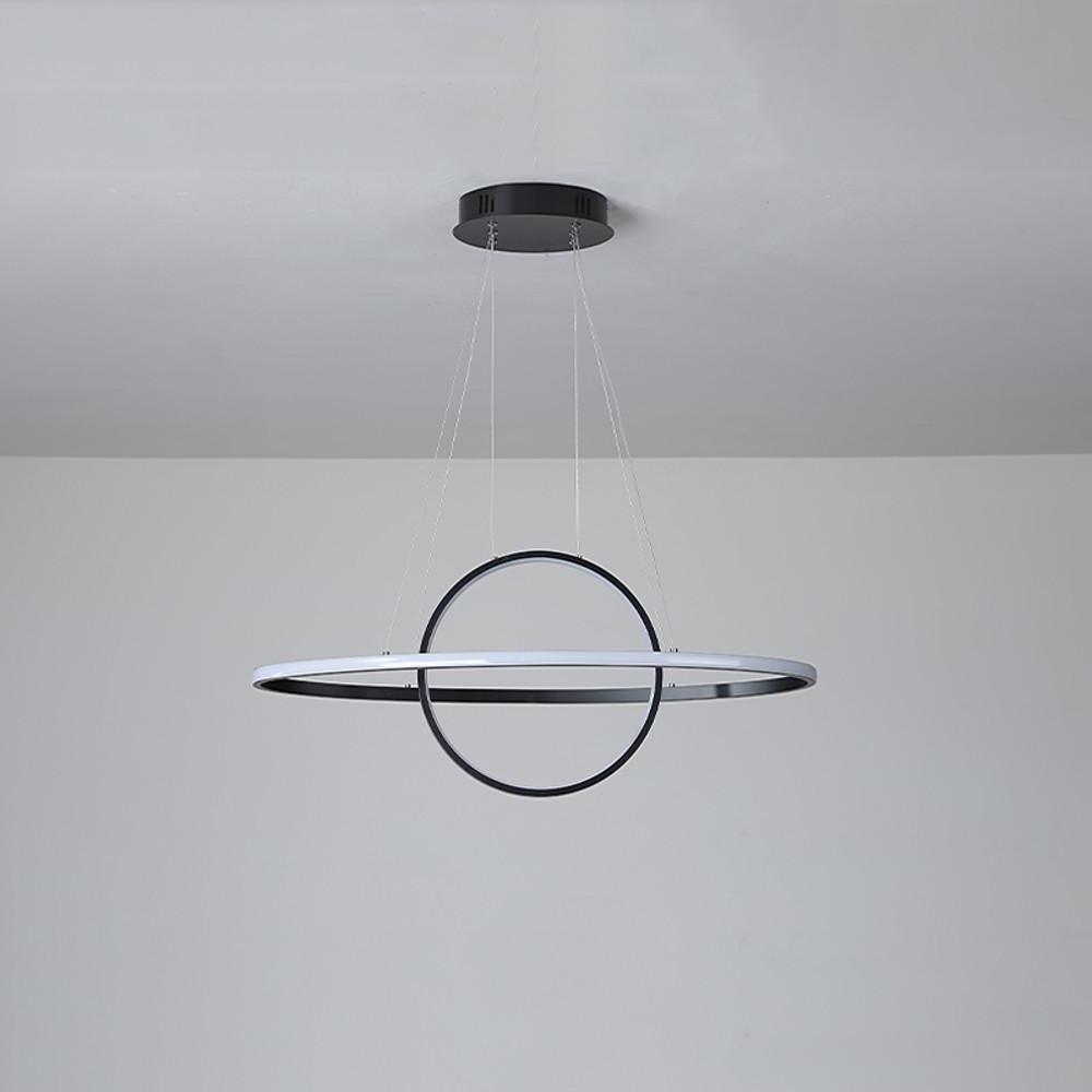 24'' LED 1-Light Circle Design Pendant Light Modern LED Metal PVC Modern Style Pendant Lights