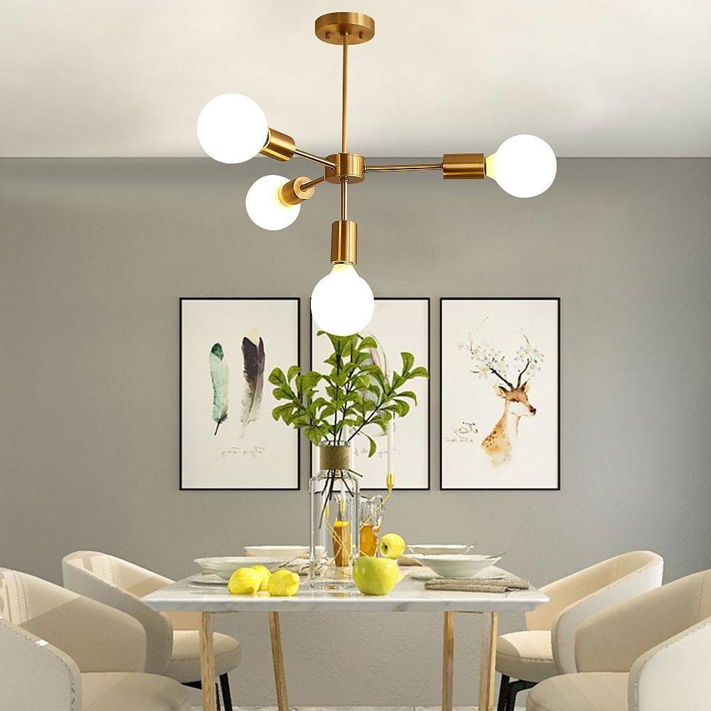 Luxurious Gold 4 - Light Pendant Light - Modern 27'' Ceiling Fixture