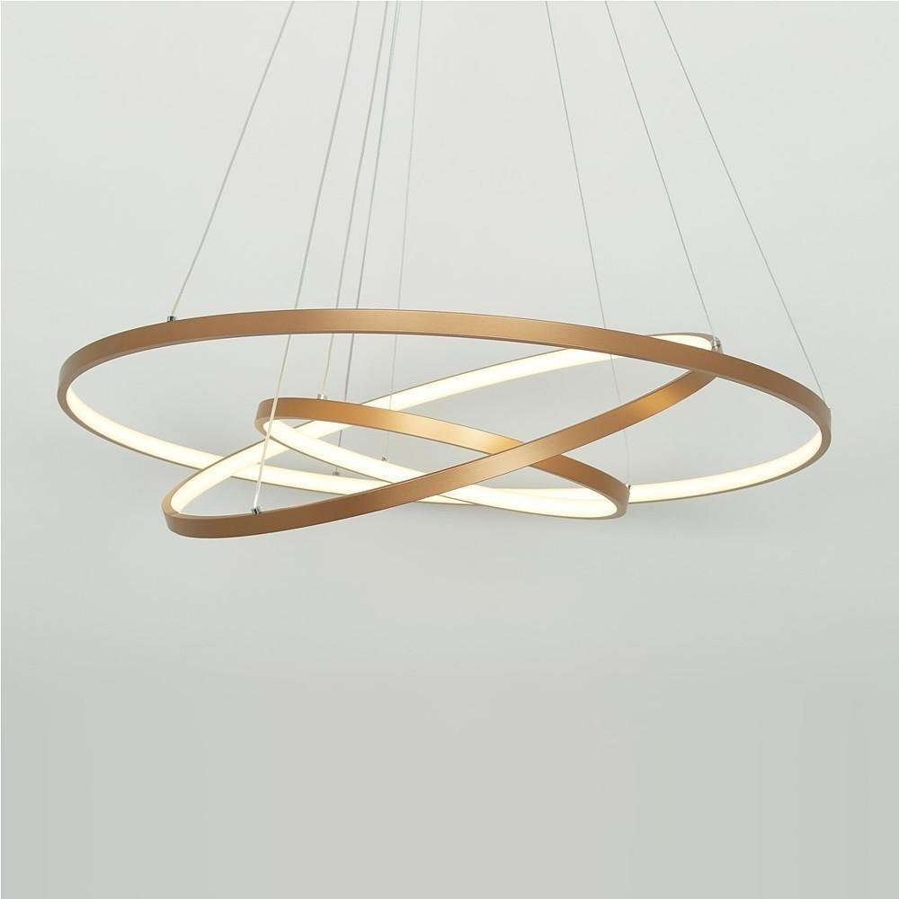 Interweaved 3 - Ring Chandelier Light Dimmable Antique Chandeliers