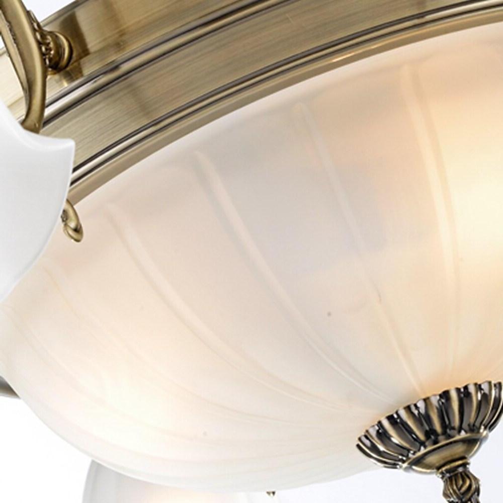 8 - light Electroplated Glass Flower Shaped LED Traditional Chandeliers