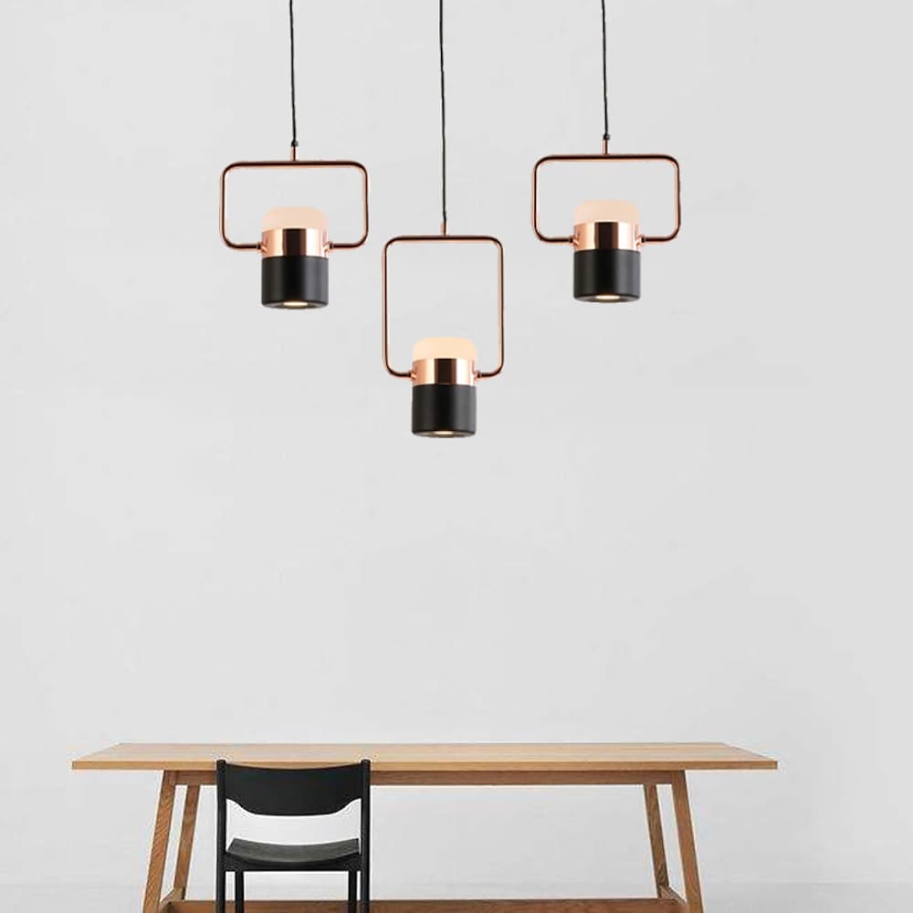 Modern Microphone Shaped Metal Industrial Pendant Light with Ambient Downlight Built - in LED Light Bulb