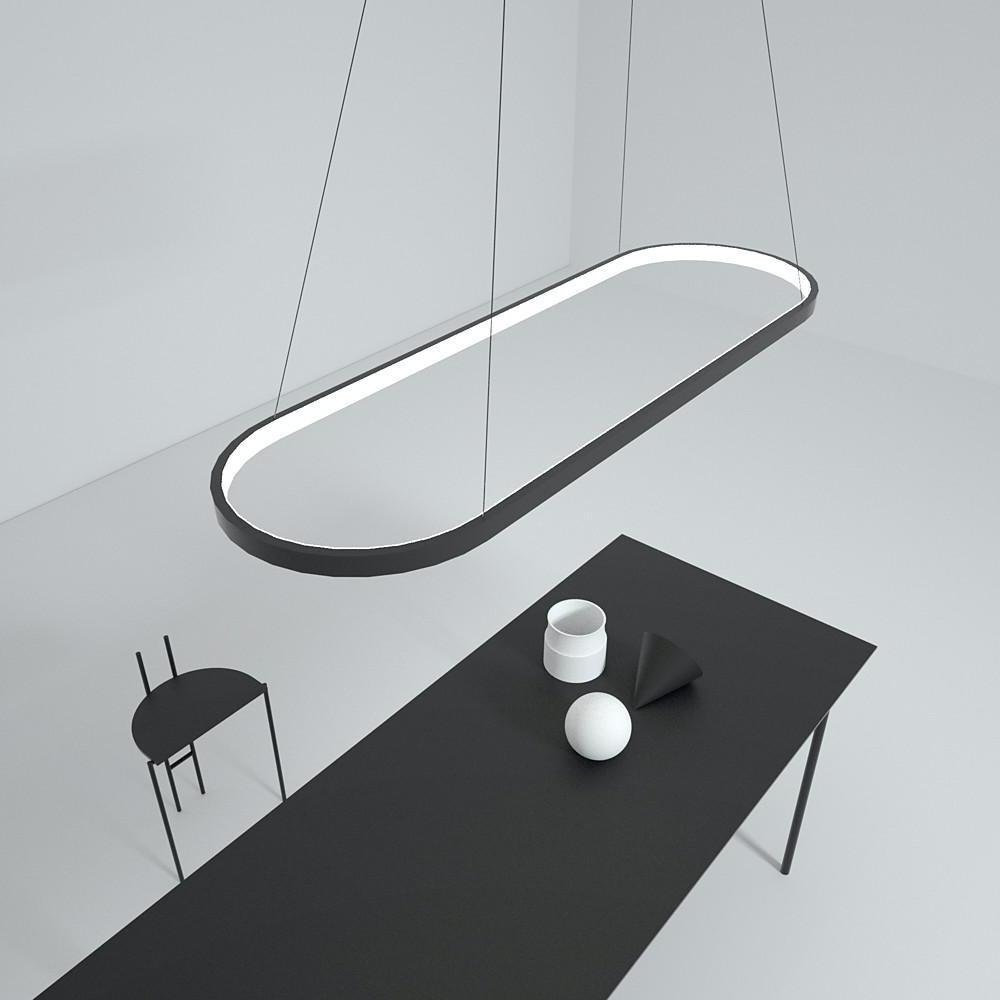 27'' LED 1-Light Island Design Pendant Light Nordic Style LED Metal Aluminum Acrylic Island Lights-dazuma