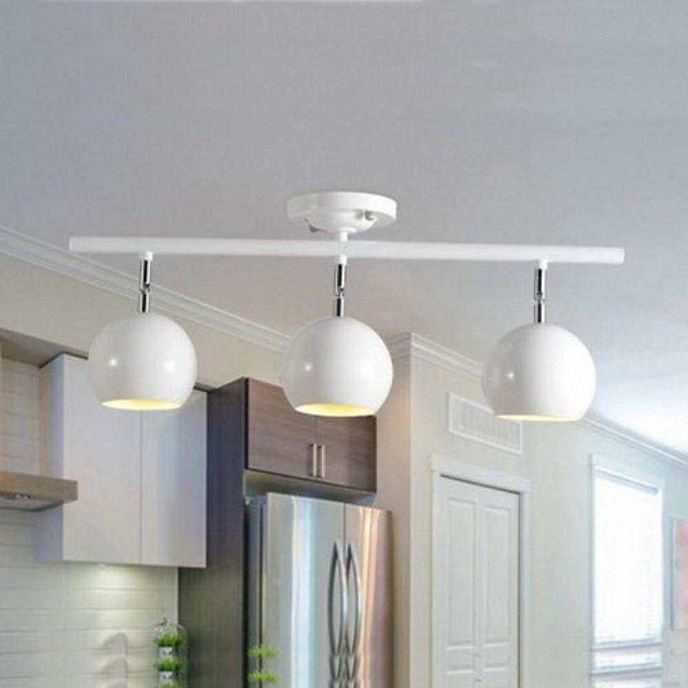 3 - Light Bowled Metal Semi Flush Mount Ceiling Light – Modern & Bright