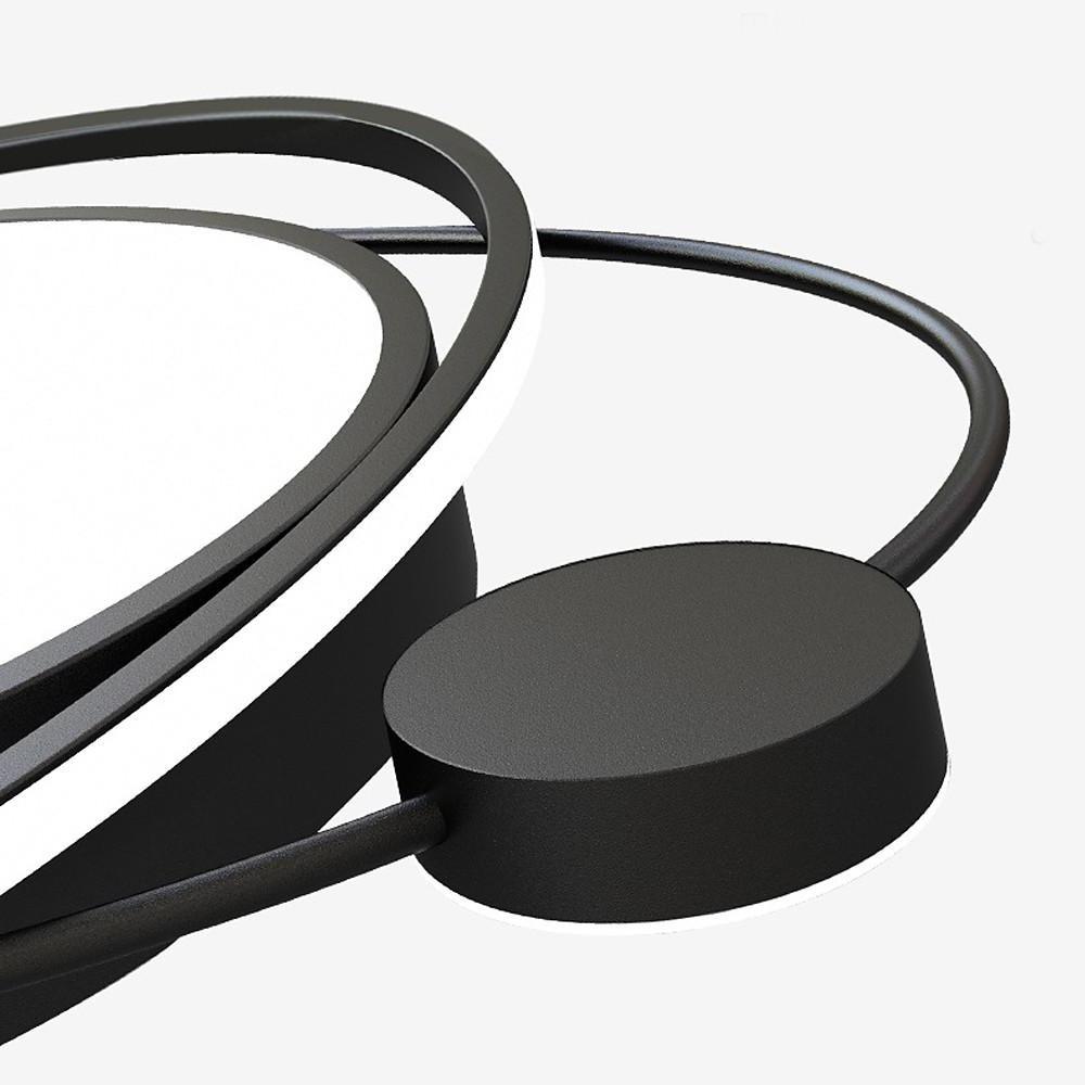 LED Geometric Shapes Circle Dimmable Flush Mount Lights with Remote Control