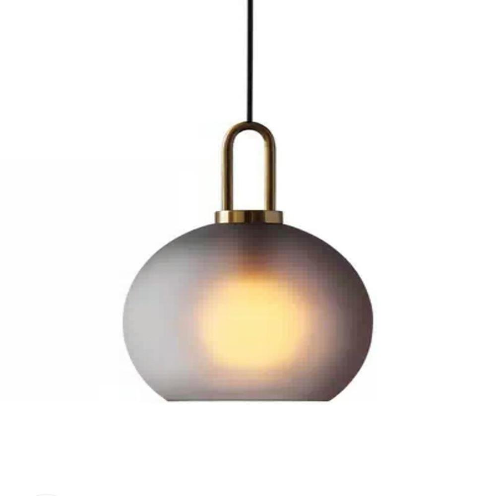 10'' LED 1-Light Pendant Light Nordic Style Modern Metal Glass Globe Island Lights
