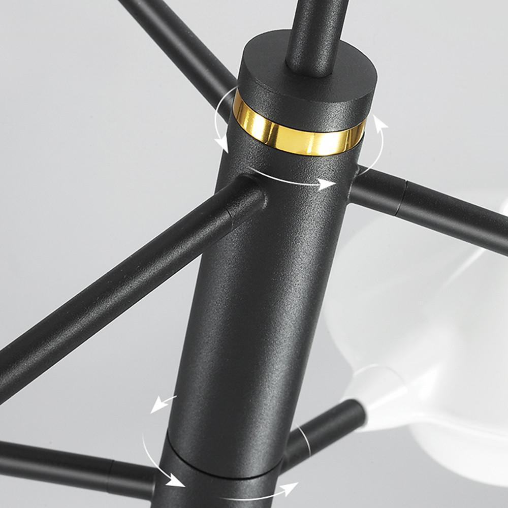 8 - light Artistic LED Industrial Sputnik Chandelier Hanging Ceiling Lights