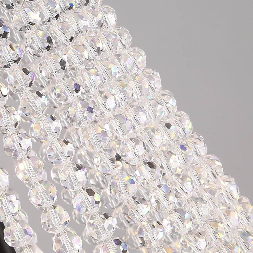 Empire Wagon Wheel Chandelier - 8/10/12 Candle Lights, 20'' Adjustable Chain, Crystal Accents