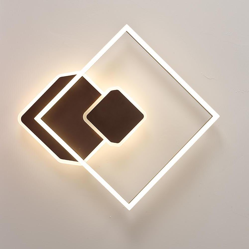 Abstract Square Dimmable LED Modern Flush Mount Lighting Ceiling Lights