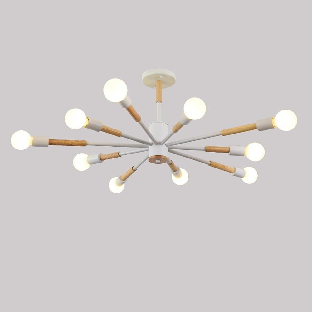 10 - Light LED Nordic Style Flush Mount Lighting Ceiling Lights Chandelier