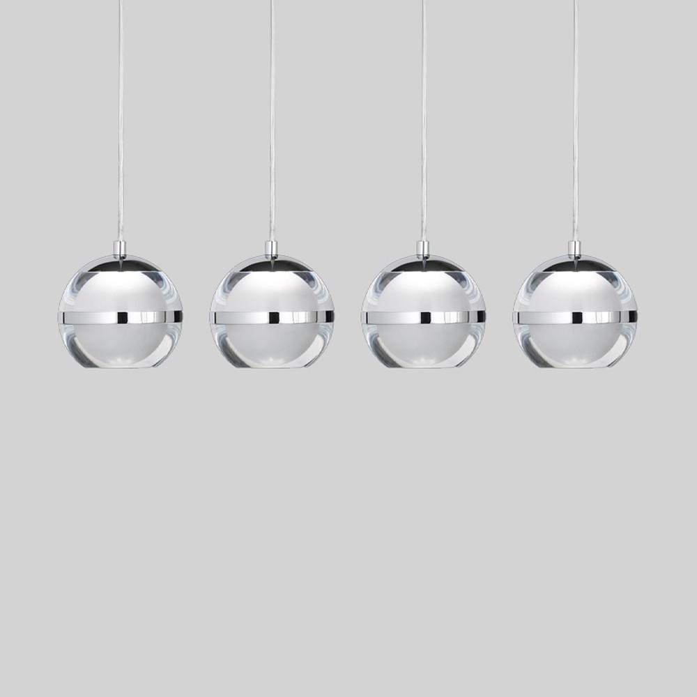 3'' LED 1-Light Modern Contemporary Metal Acrylic Globe Island Lights