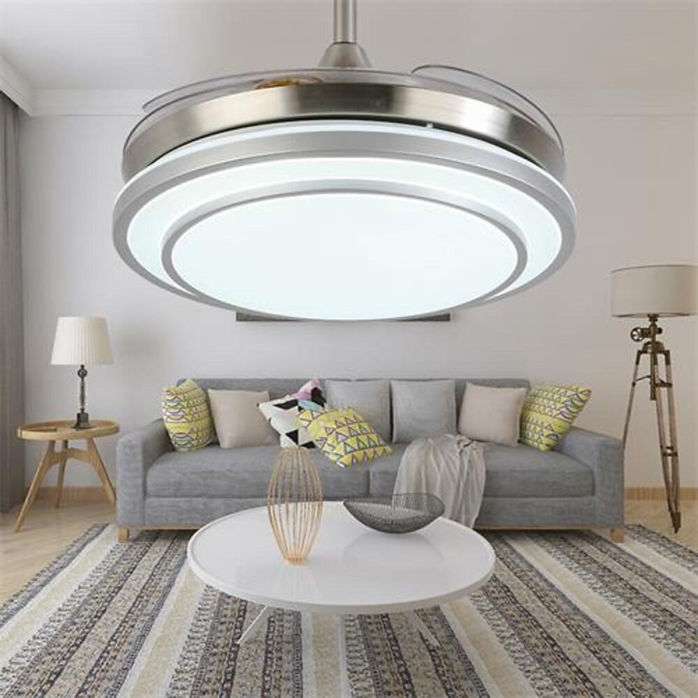 19'' LED 1-Light Single Design Ceiling Fan ABS Acrylic Metal Minimalist Modern Style Classic Style Ceiling Fan Lights