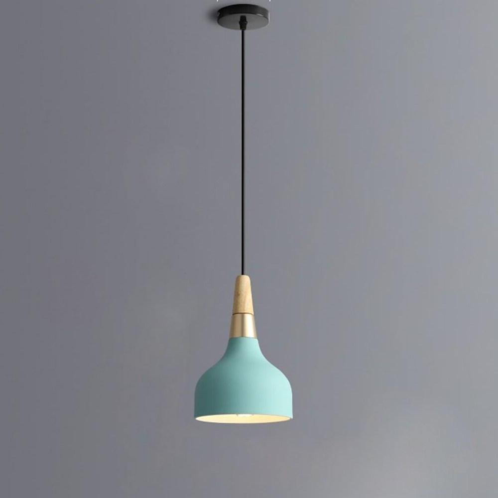 Wood Metal LED Modern Pendant Light Hanging Lamp Island Lights