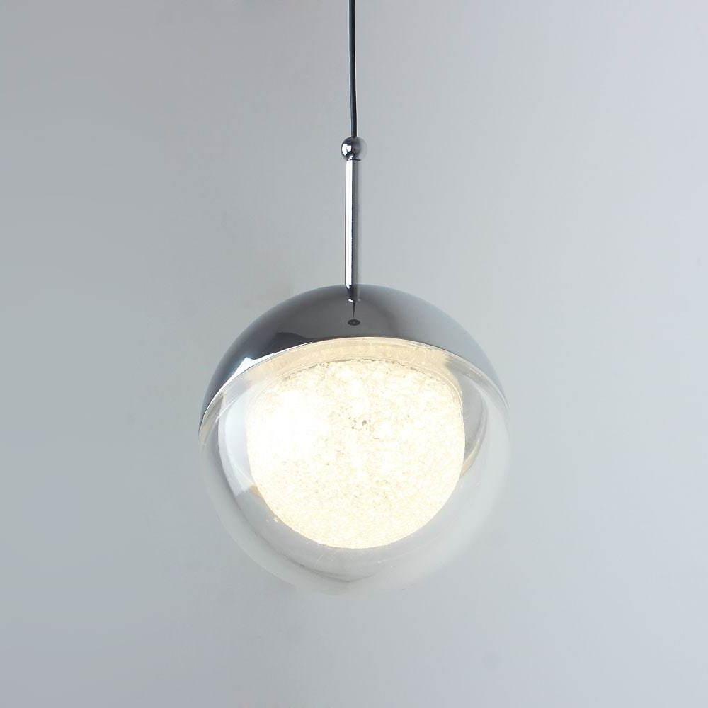 4'' LED 6-Light Chandelier Modern LED Metal Acrylic Mini Globe Island Lights